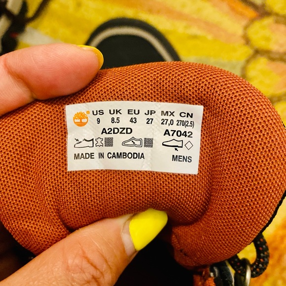 Men Timberland Boulder Trail Chukka Jet Black size 9 - Picture 3 of 4